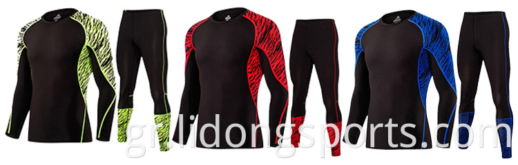 Lidong Custom Fitness Cool Men Workout Γυμναστήριο ρούχα σφιχτά συμπίεση T πουκάμισο